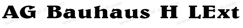 AG Bauhaus H LExt BoldItalic字体转换